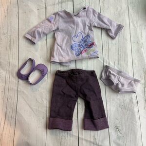 American Girl Doll Purple Outfit Set